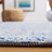 Hadad Textual Hand Tufted Wool/Cotton Geometric Rug in Blue/Ivory-2098050431