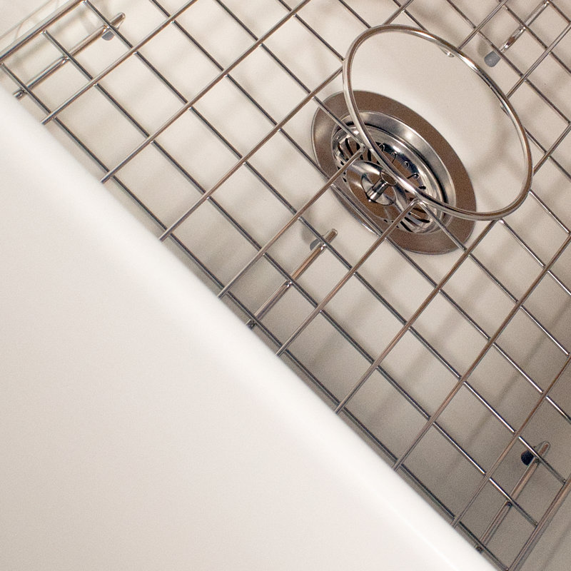 35.75 Inch European Fireclay Farmhouse Prep Station Sink, Matte White