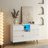 Modern White Gloss Sideboard Cabinet With Advanced LED Light And Powerful Storage