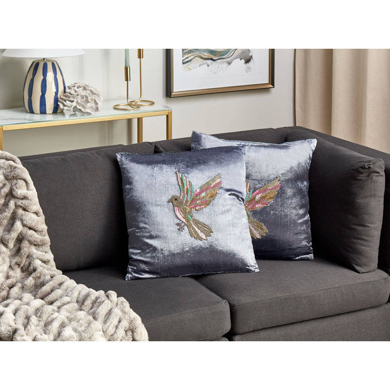 Dawkins Animal Print Grey Square Cushion