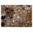 2' X 3' Chocolate Terracotta and Ivory Abstract Washable Indoor Outdoor Area Rug