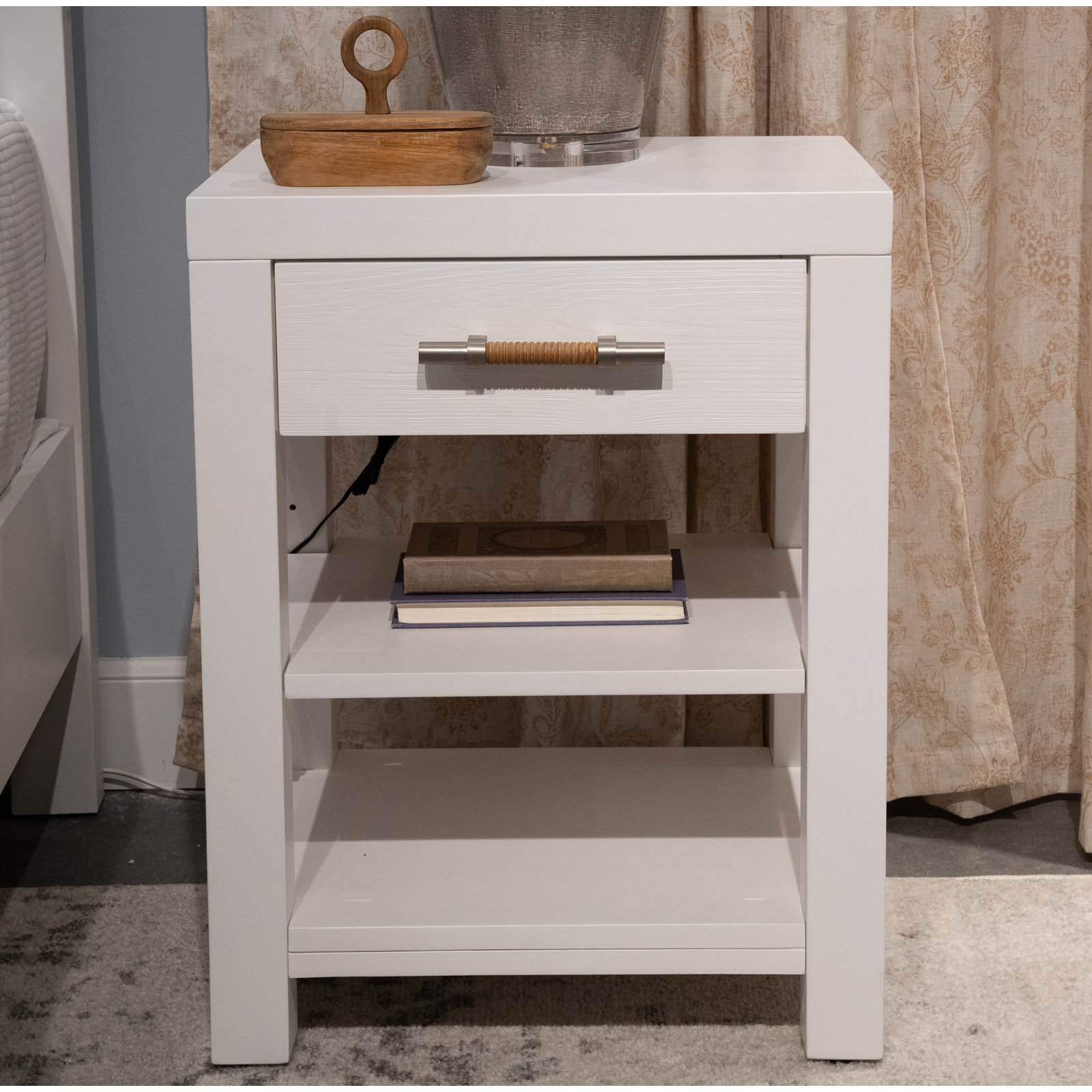 Lana 1 - Drawer Nightstand, White