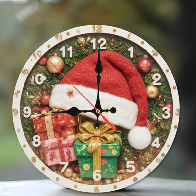 Clock-Face-Winter-Forest-Deer