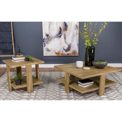 Groomg 2 Piece Coffee Table Set -  Andrew Home Studio, GFC707MG178TBS2-YSWX