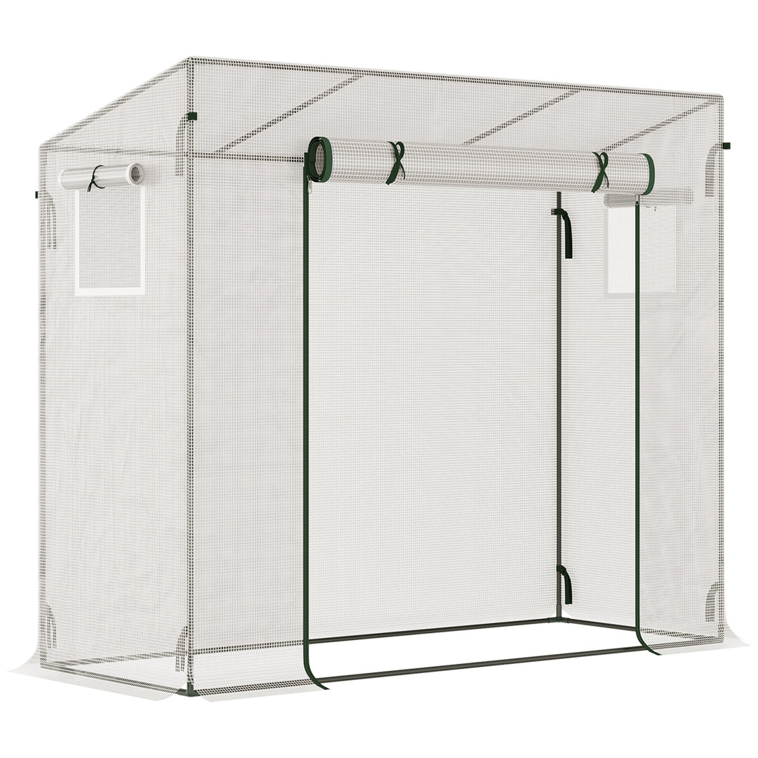 6.5 Ft W x 2.5 Ft D Lean-To Greenhouse