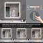Miroir de salle de bain 36 po x 36 po -, brouillard, rouille, force charisme