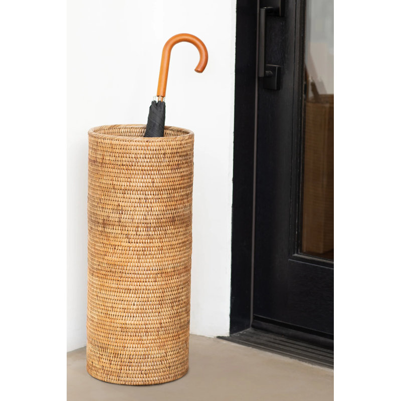 Panier en rotin Dormont, Brun miel