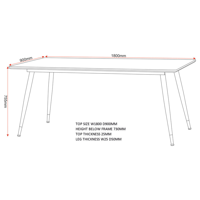 Addiemae Metal Base Dining Table