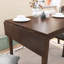 Table de salle à manger pliante de 29 à 45 po avec pieds en bois d'hévéa, espace pour la chambre, table de salle à manger de style américain moderne et moderne d'une capacité de poids de 250 lb, cuisine rectangulaire extensible, design-982298268