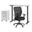 Ensemble de bureau rectangulaire 3 pièces avec fauteuil Move 60 Series-45288674-45288673