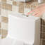 Toilette allongée à hauteur double chasse confortable avec siphon et bouton de débardeur