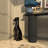 The Novogratz Gold Polyresin Dog Cubist Decorative Sculpture, 9" x 11" x 30"-1736474250