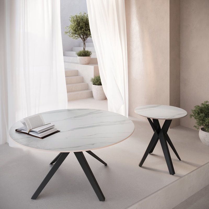 Carletto End Table, White