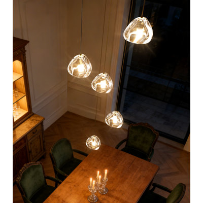 5-light Dimmable Crystal Chandelier