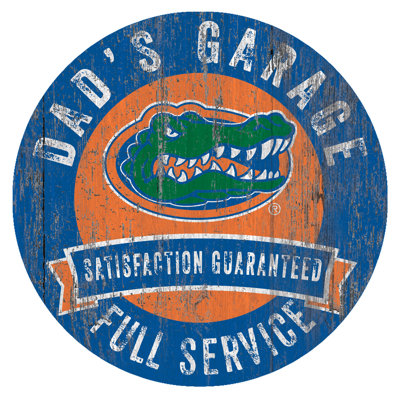 «NCAA Dad's Garage Sign», impression sur bois