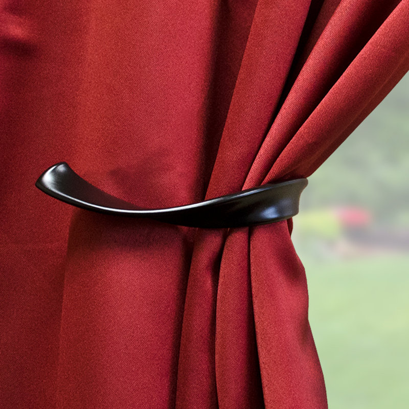 Oil Rubbed Bronze Metal Curtain Holdback Set of 2
