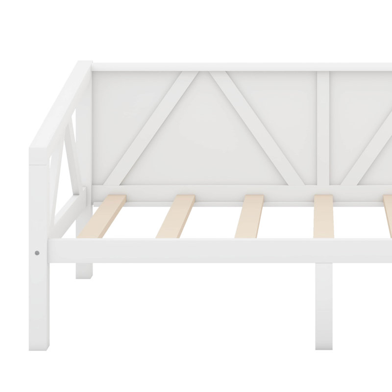 Lit de jour, Lit simple, White