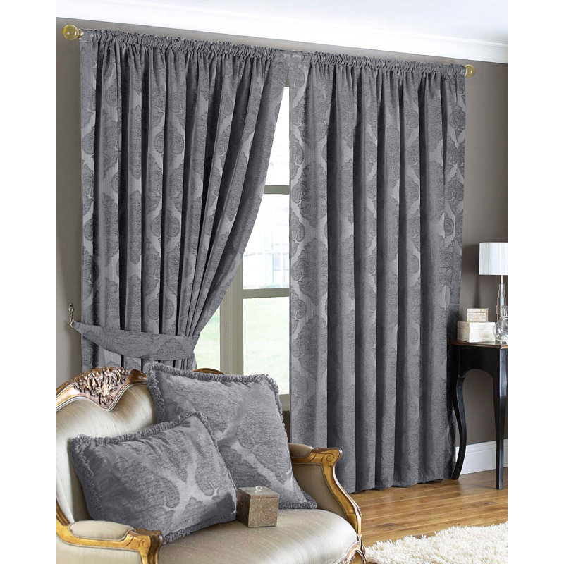 Carnglass More Room Darkening Curtain Pair, 168 W x 183 D cm, Raspberry