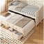 Lit de jour simple avec lit gigogne et 2 tiroirs de rangement, canapé-lit en bois avec dossier capitonné à boutons-1650403262