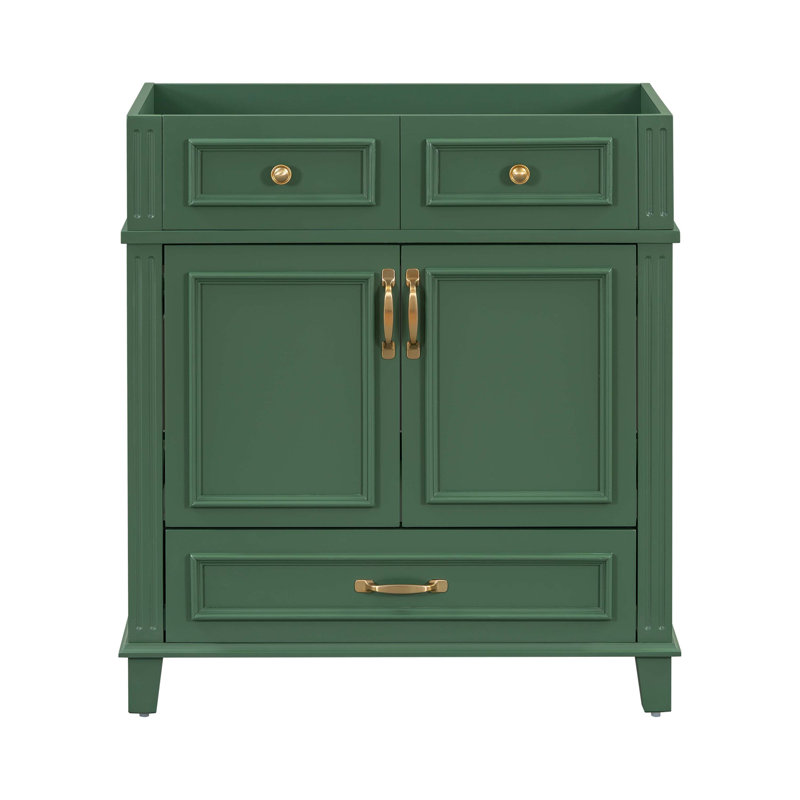 29.37'' Single Bathroom Vanity Base Only, Green