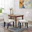 Chaise parsons capitonnée beige rembourrée-1625164432