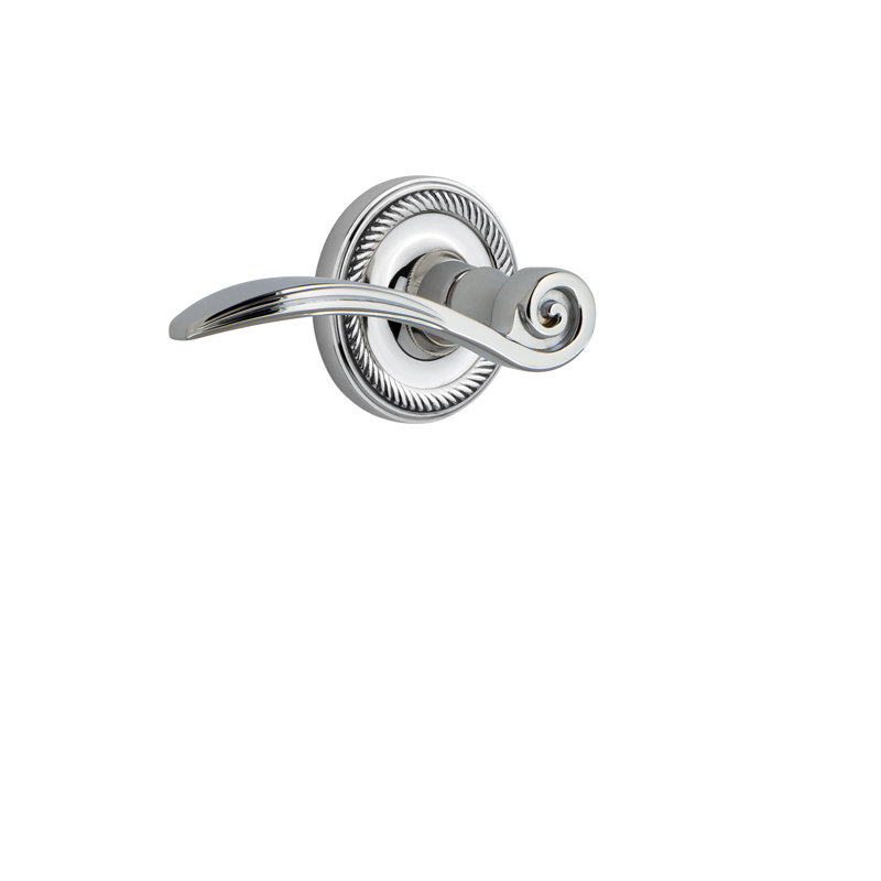 Double mannequin de corde avec levier de cygne, Chrome brillant