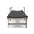 Wood + Wicker Chaise Lounge-836561528