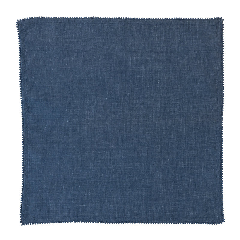 Berry Trim Napkin, Navy