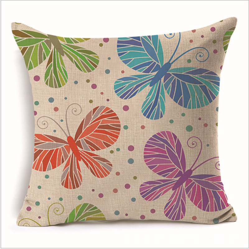 (Covers Only) Set of 2 Butterfly Throw Pillow Covers