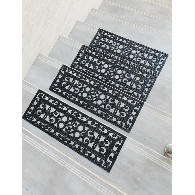 Tapis d'escalier noir Schley