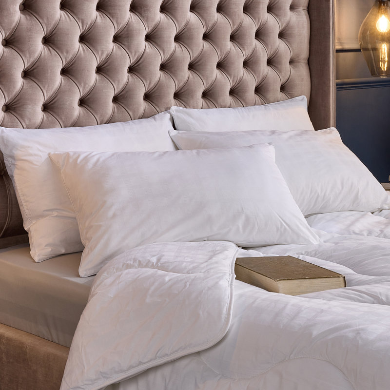Snuggledown Retreat Cotton Pillow – Medium Support | Indulgent Comfort for Back & Side Sleepers