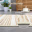 Striped Machine Printed 140cm X 200cm Area Rug