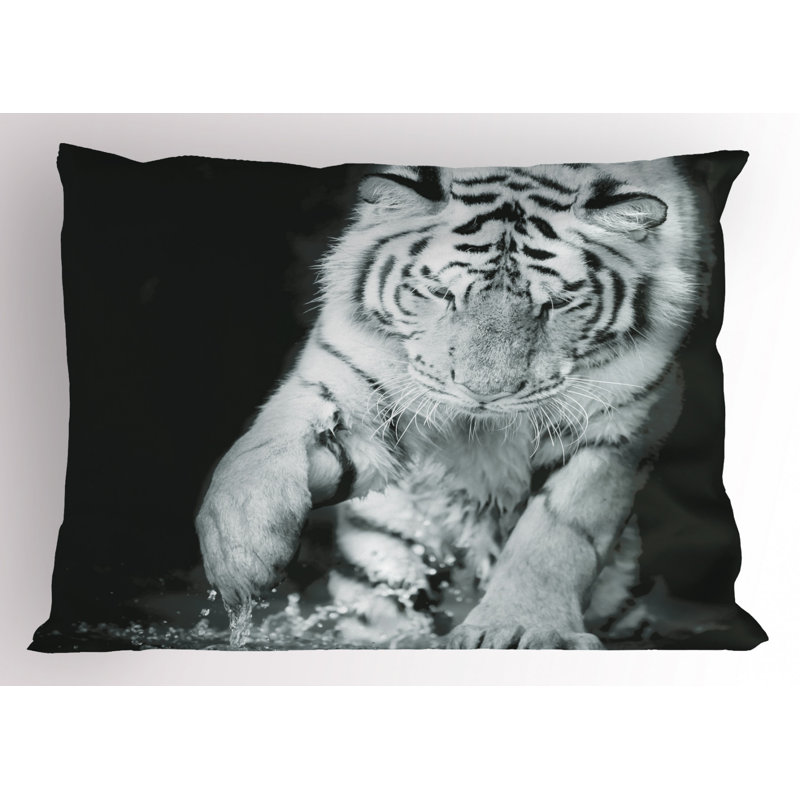 Tiger Polyester Sham Set, Twin