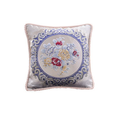 19 Inches 48cm Wide Wide Pack Of European Emboss Flower Pillows Sofa Waist Cushions Car Bedrooms Home Backrests Pillowcases