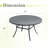 Round Outdoor Dining Table-1732341850