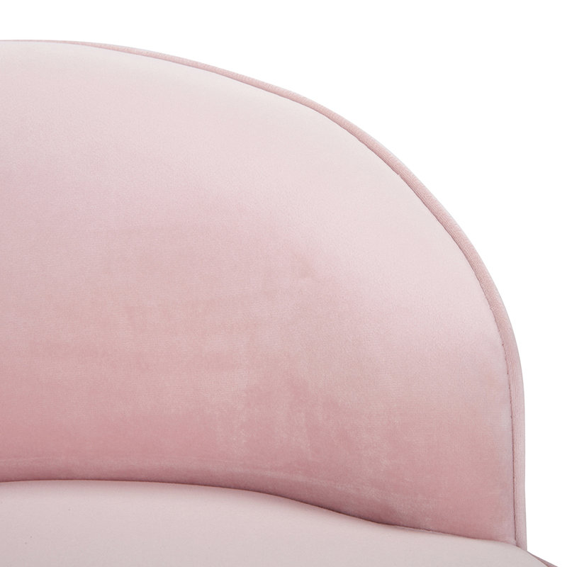 Manufactured Wood Accent Stool, Pink/White 