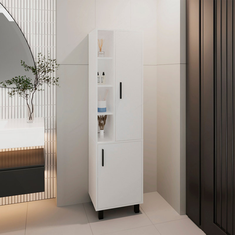 Delta Storage Cabinet, Bathroom, White