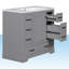 Meuble-lavabo simple 36 po avec plateau en céramique Raedon-431199794-436235597