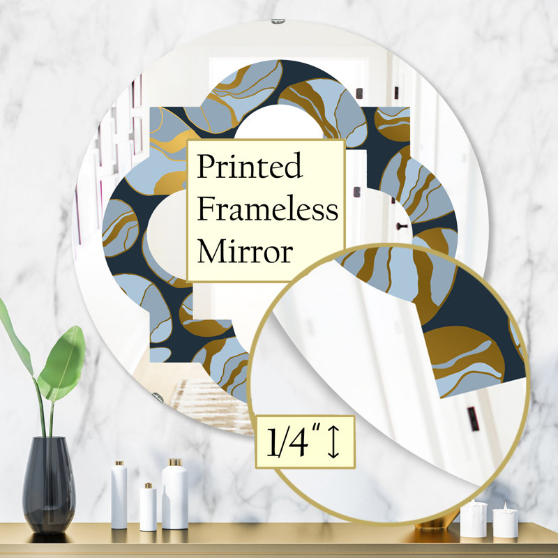 Miroir mural éclectique Quatrefoil, H 31,5 po x l po