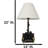 Rustic Forest Black Bears Family Sitting On Tree Logs Cozy Couch Table Lamp