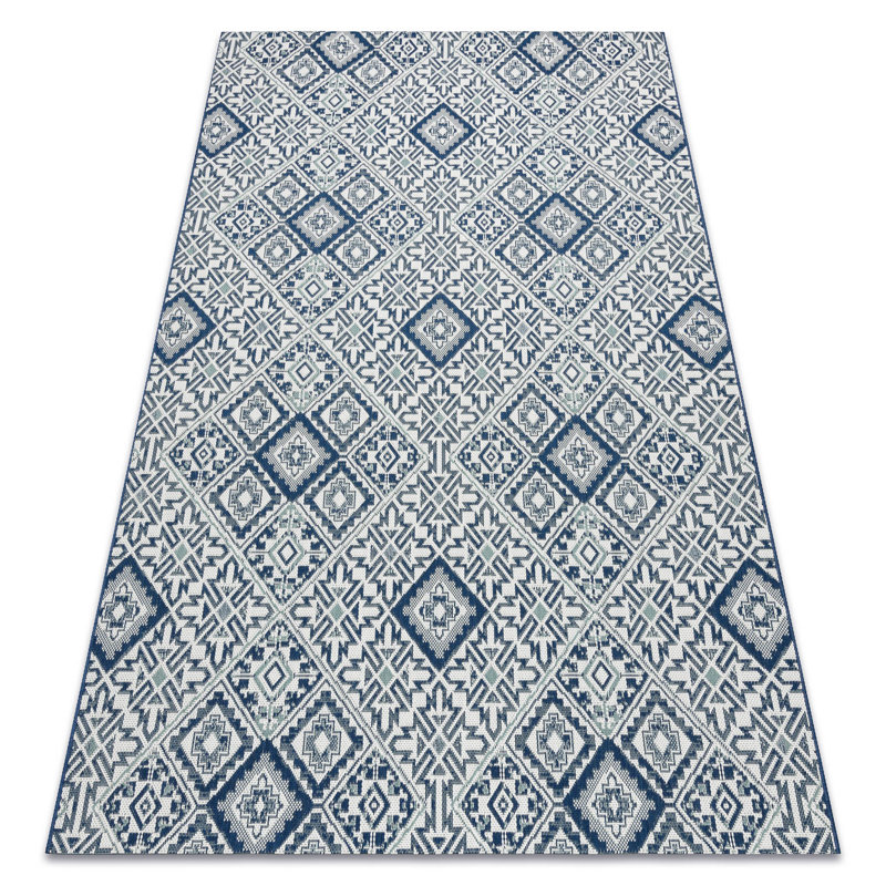 Palantoni Chequered Indoor / Outdoor Area Rug, Rectangle 80 x 150cm