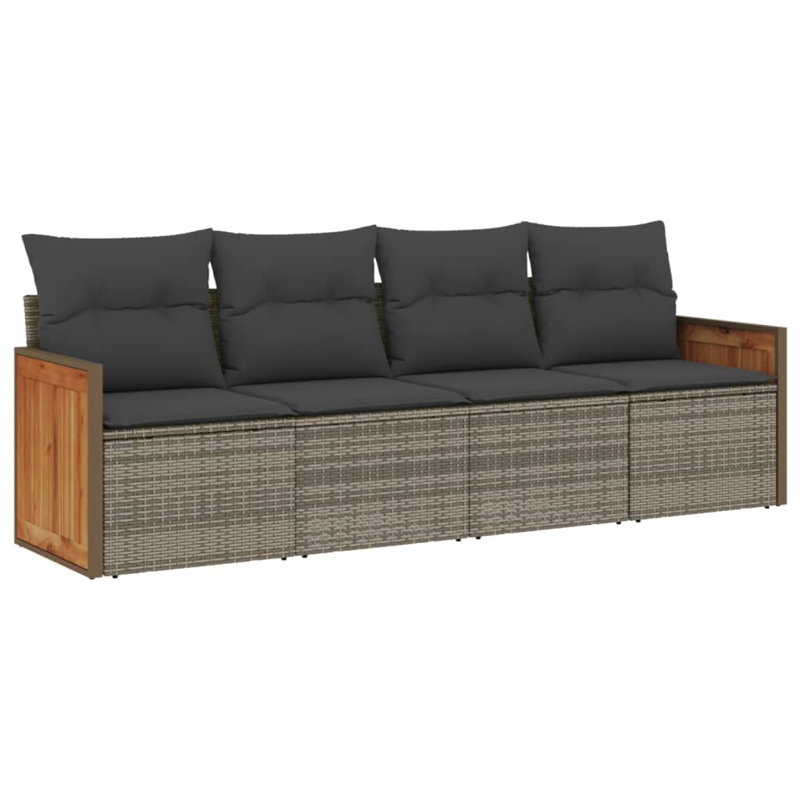  Garden Sofa Set Grey, Dark Grey