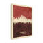 «Philadelphia Pennsylvania Skyline Red II», impression sur toile tendue-217501878