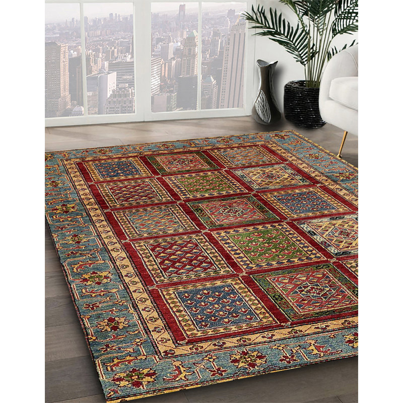 Tapis abstrait moderne 616, Carré 5 pi