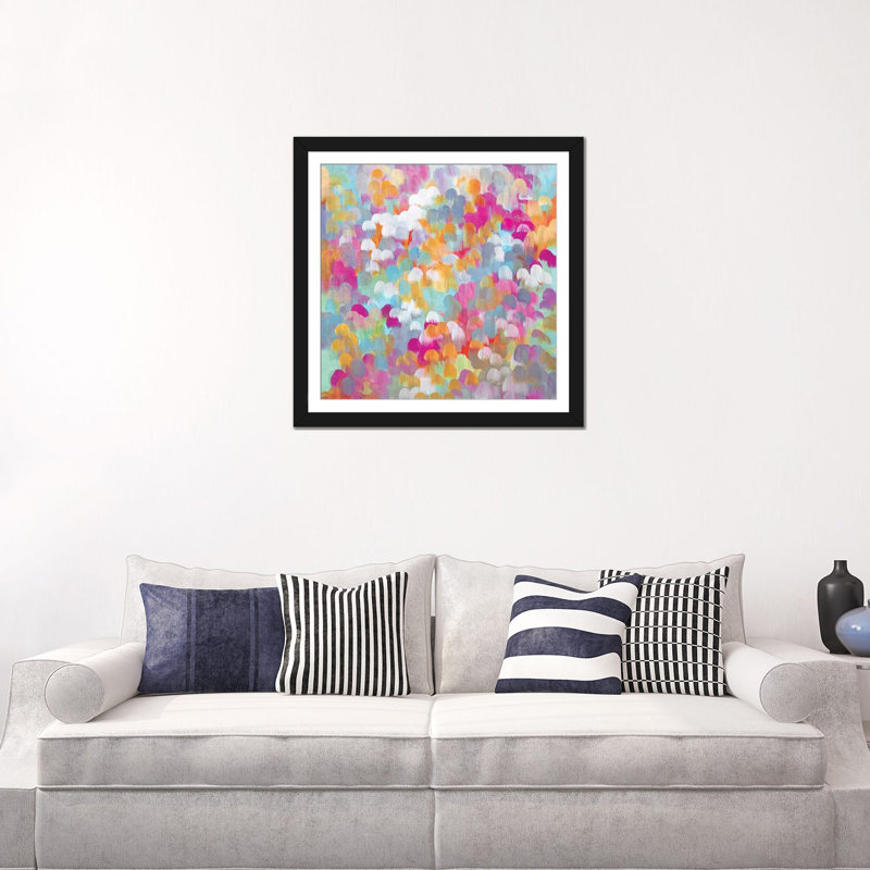 «Candy Collier», impression sur toile tendue, H 24 po x l 24 po x P 1 po, Papier beaux-arts encadré noir, Blanc