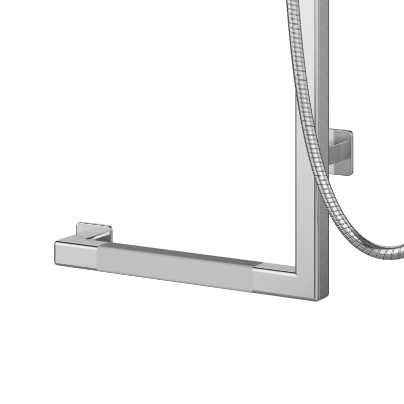 Seville Slide Bar Slip Resistant ADA Compliant 500 lb Weight Capacity Slide Bar with Multi-function Handshower Right, Chrome