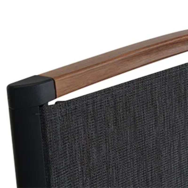 Bochum Outdoor Lounge Chair, Black