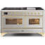 Cuisinière à gaz double autoportante 60 po 5,02 pi³ avec plaque chauffante Majestic II-48279841-48279821