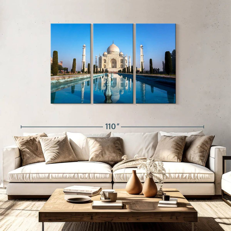 Nicci célèbre Taj Mahal, H 48 po x l 74 po