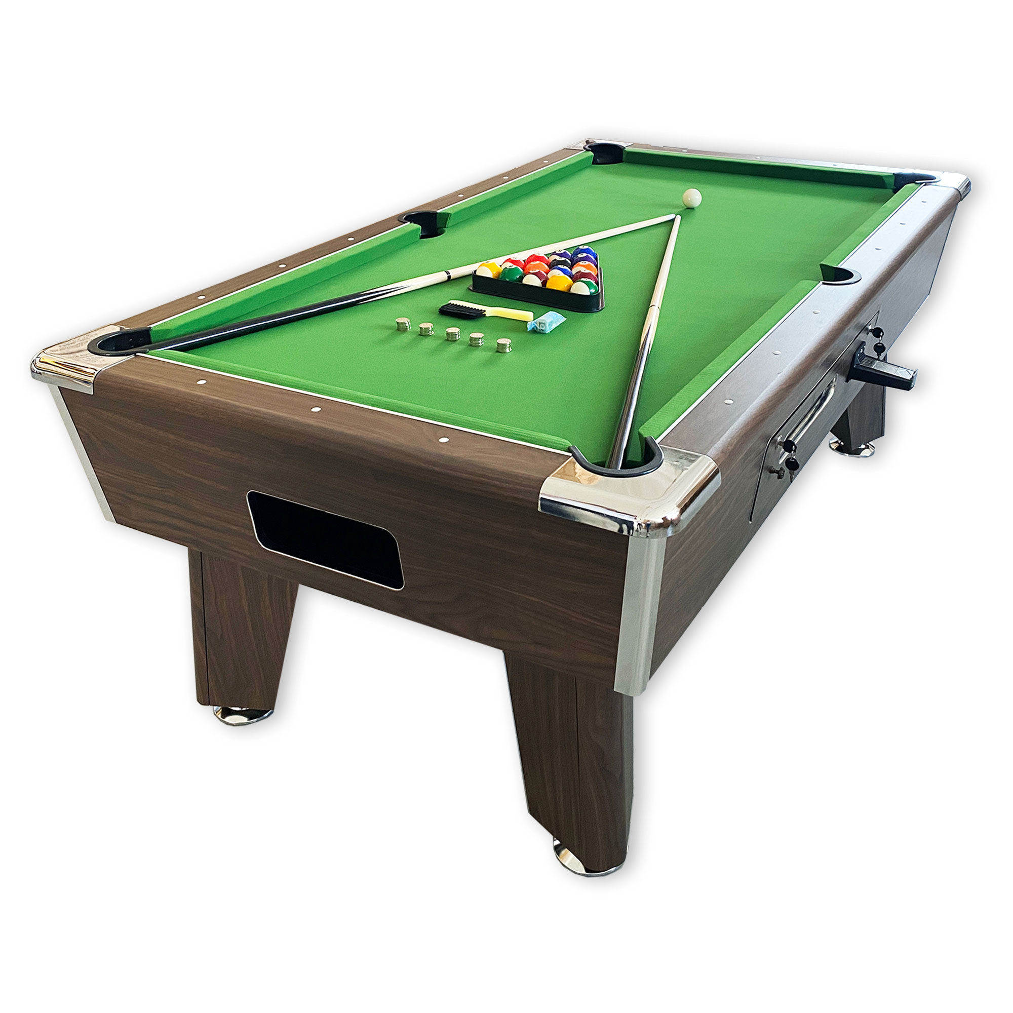 Simba USA Inc 7ft Coin Operated Pool Table Green – Competition - Wayfair Canada